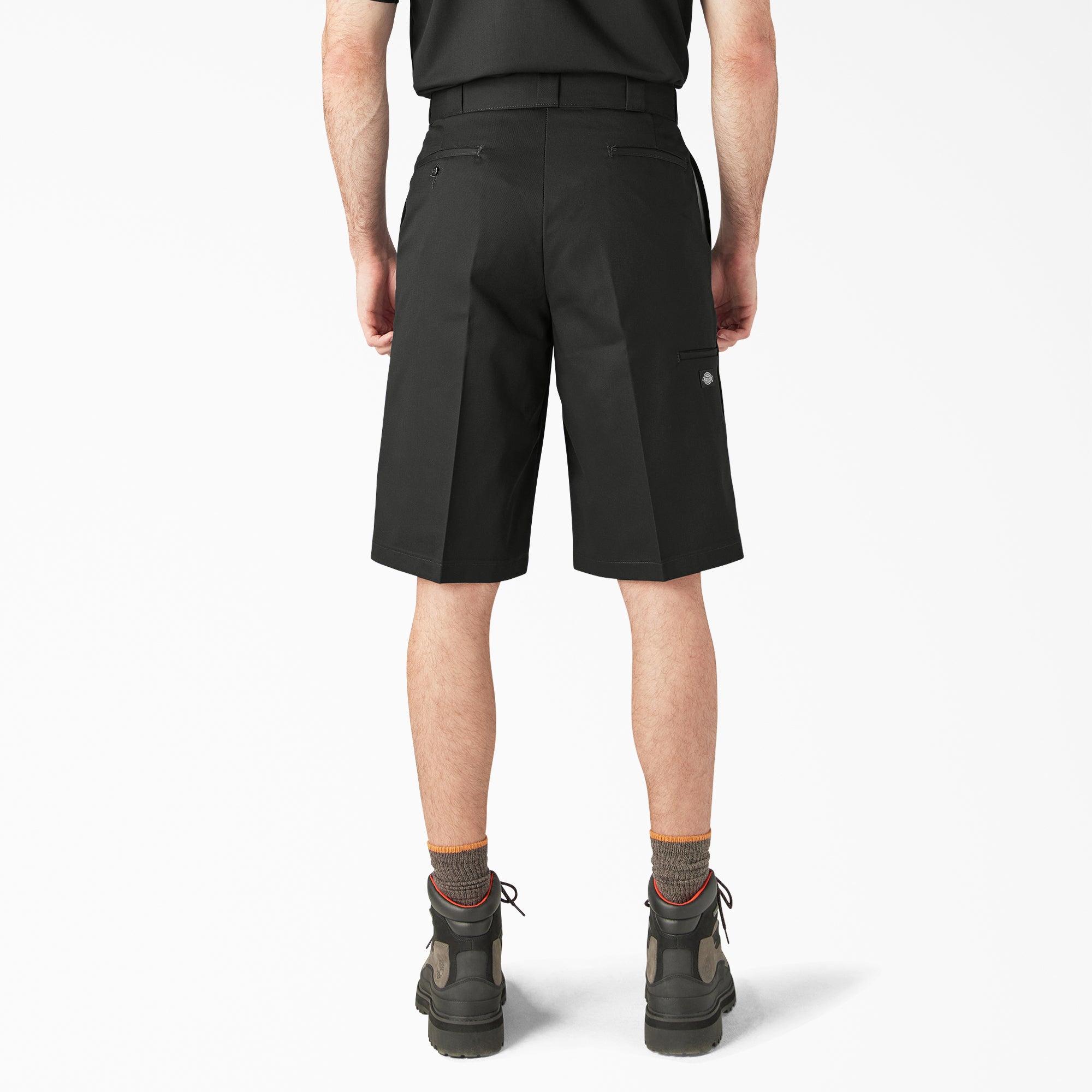 Loose Fit Flat Front Work Shorts. 13