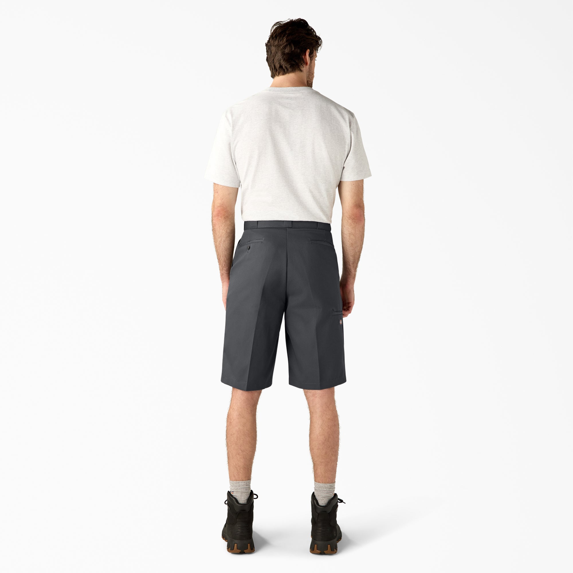 Loose Fit Flat Front Work Shorts. 13