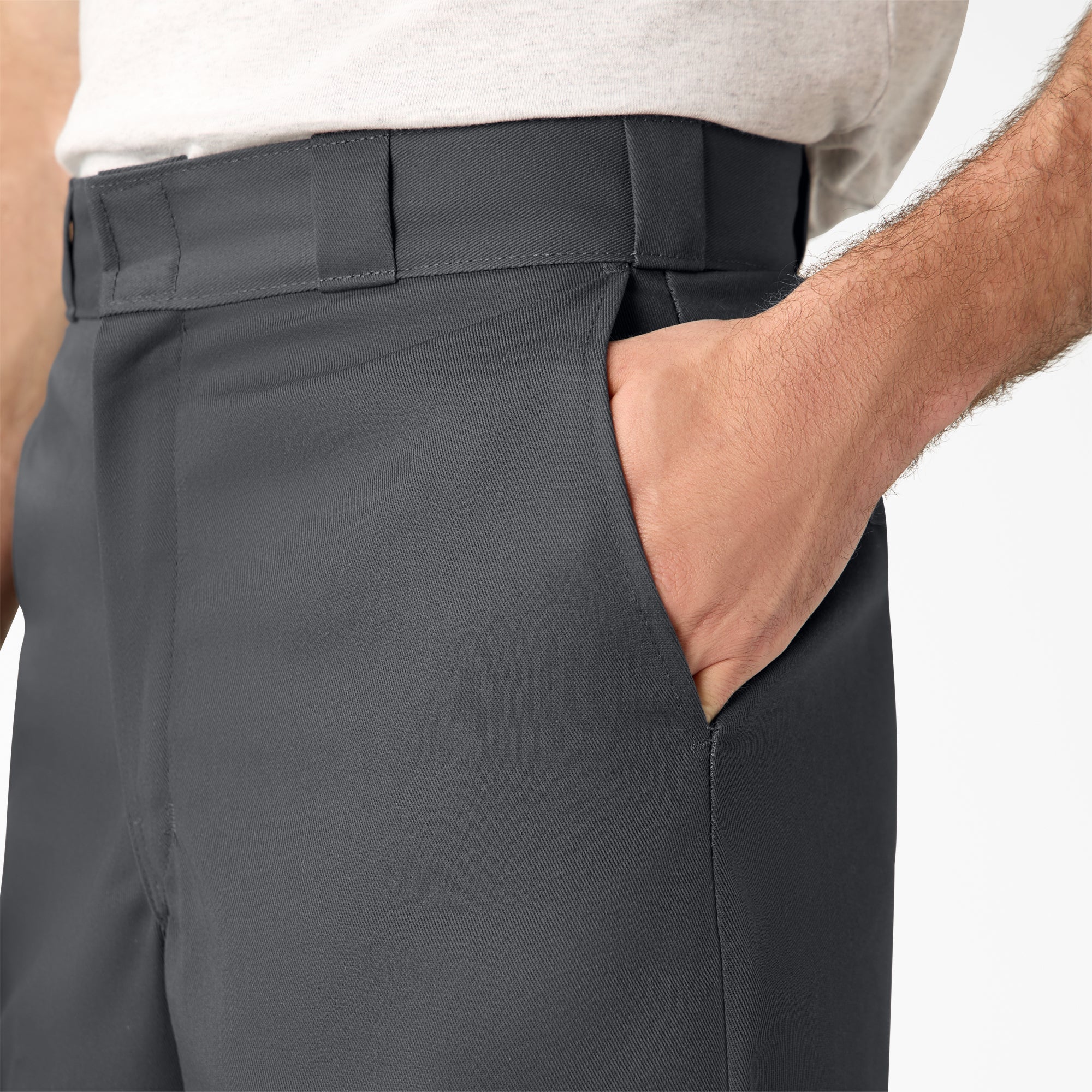 Loose Fit Flat Front Work Shorts. 13