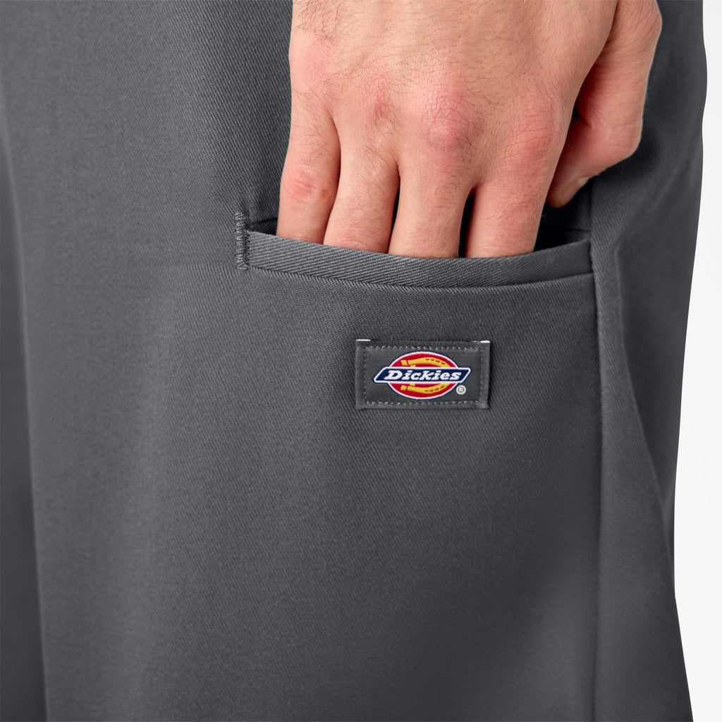Loose Fit Flat Front Work Shorts. 13