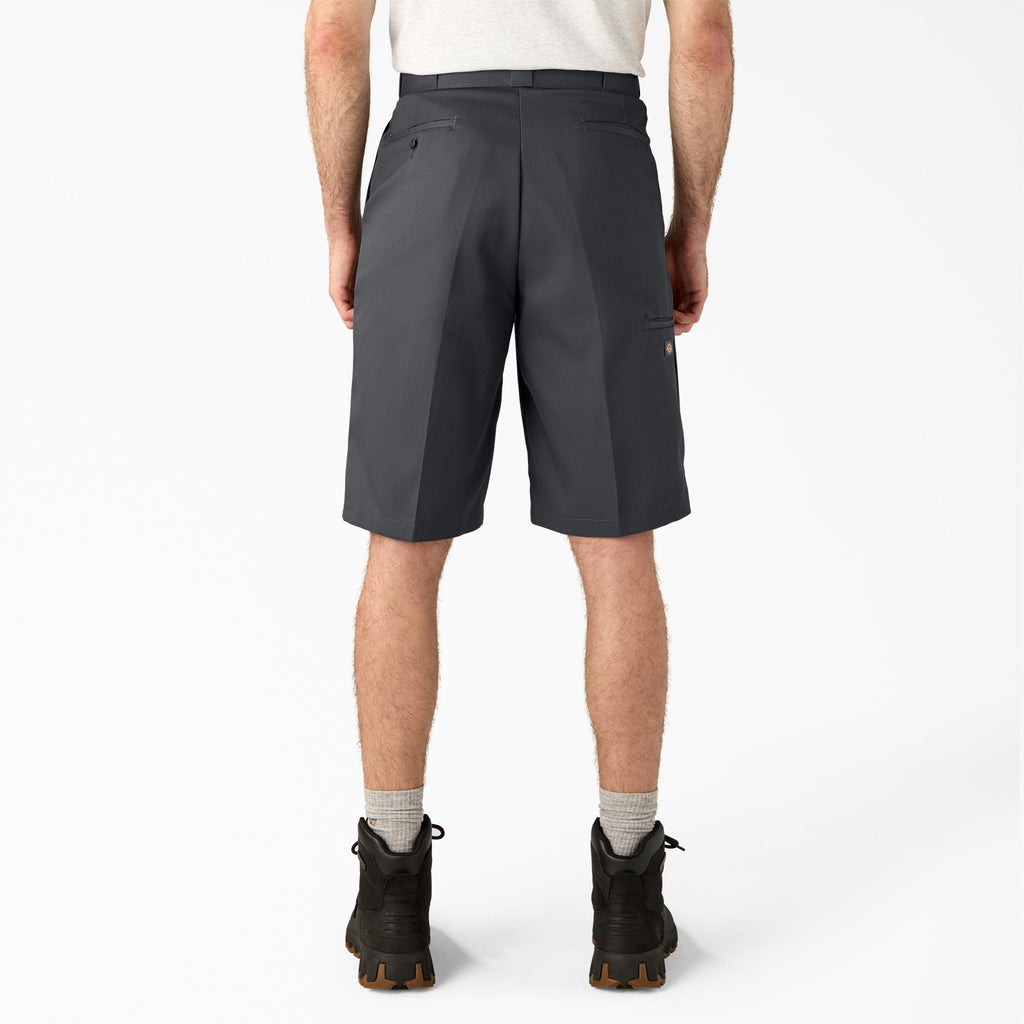 Loose Fit Flat Front Work Shorts. 13