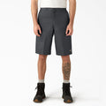 Loose Fit Flat Front Work Shorts. 13