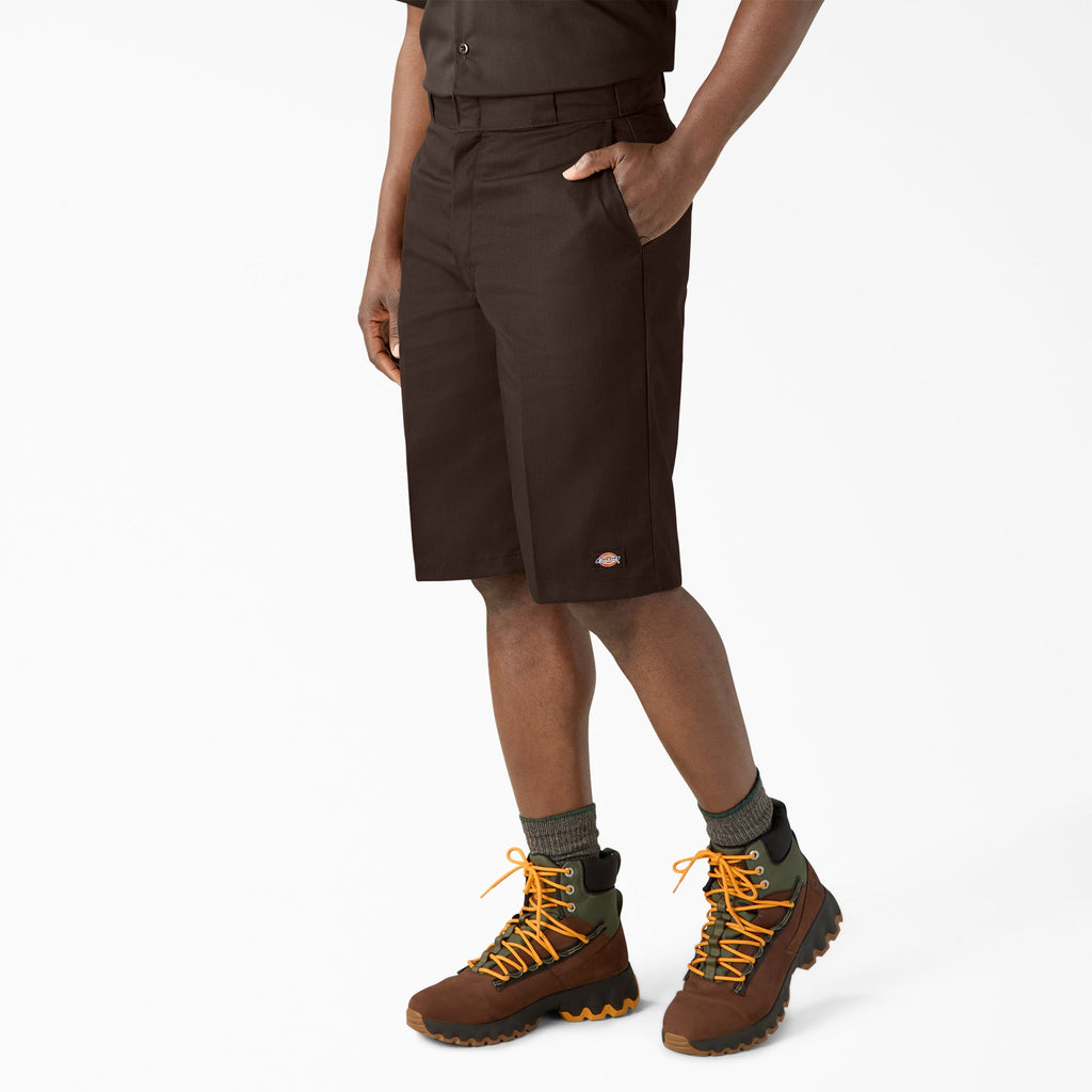 Loose Fit Flat Front Work Shorts. 13