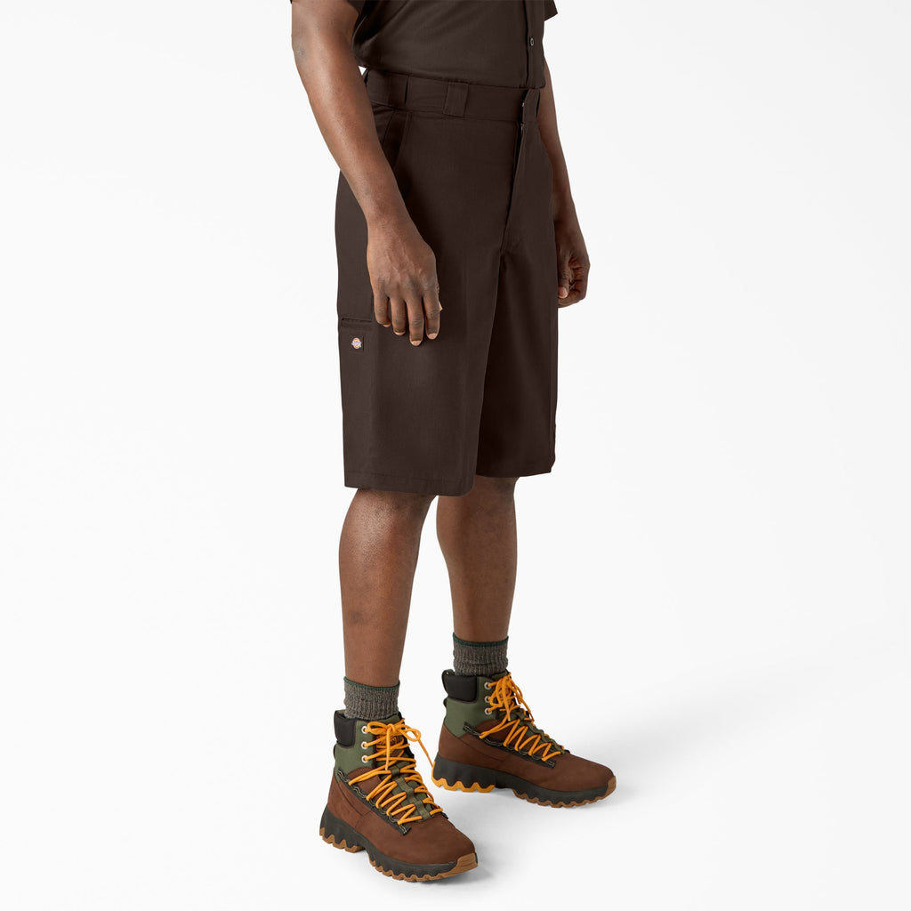 Loose Fit Flat Front Work Shorts. 13