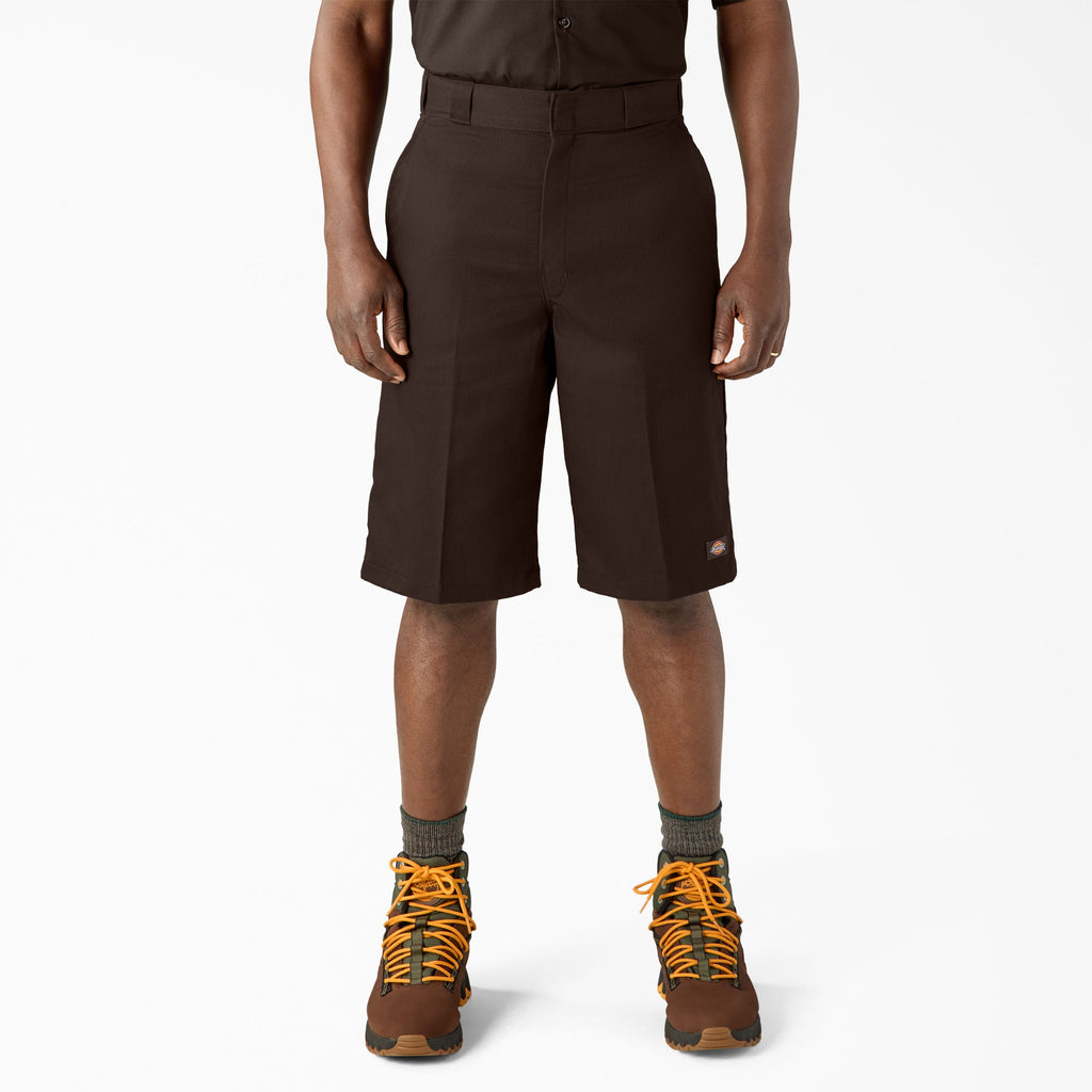 Loose Fit Flat Front Work Shorts. 13