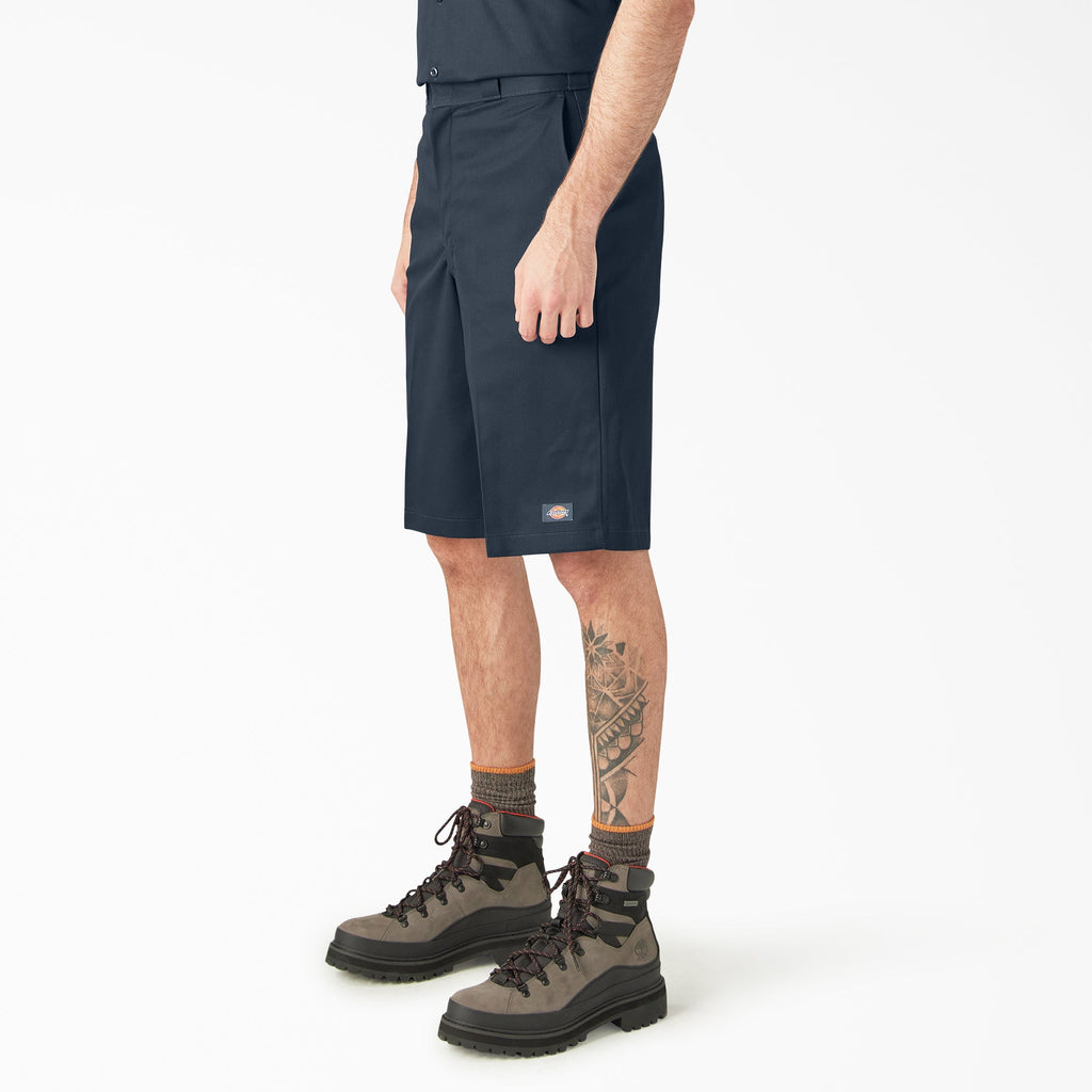 Loose Fit Flat Front Work Shorts. 13