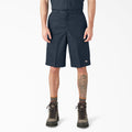 Loose Fit Flat Front Work Shorts. 13