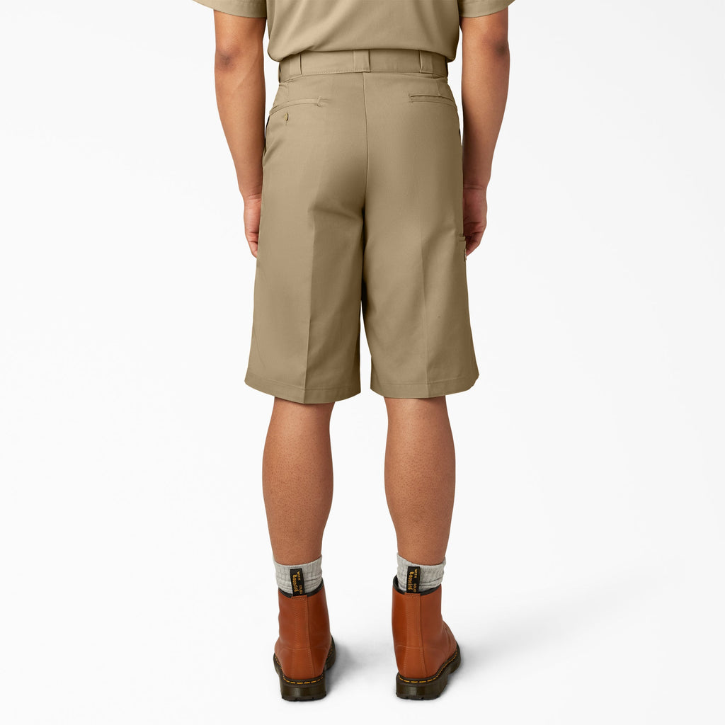 Loose Fit Flat Front Work Shorts. 13