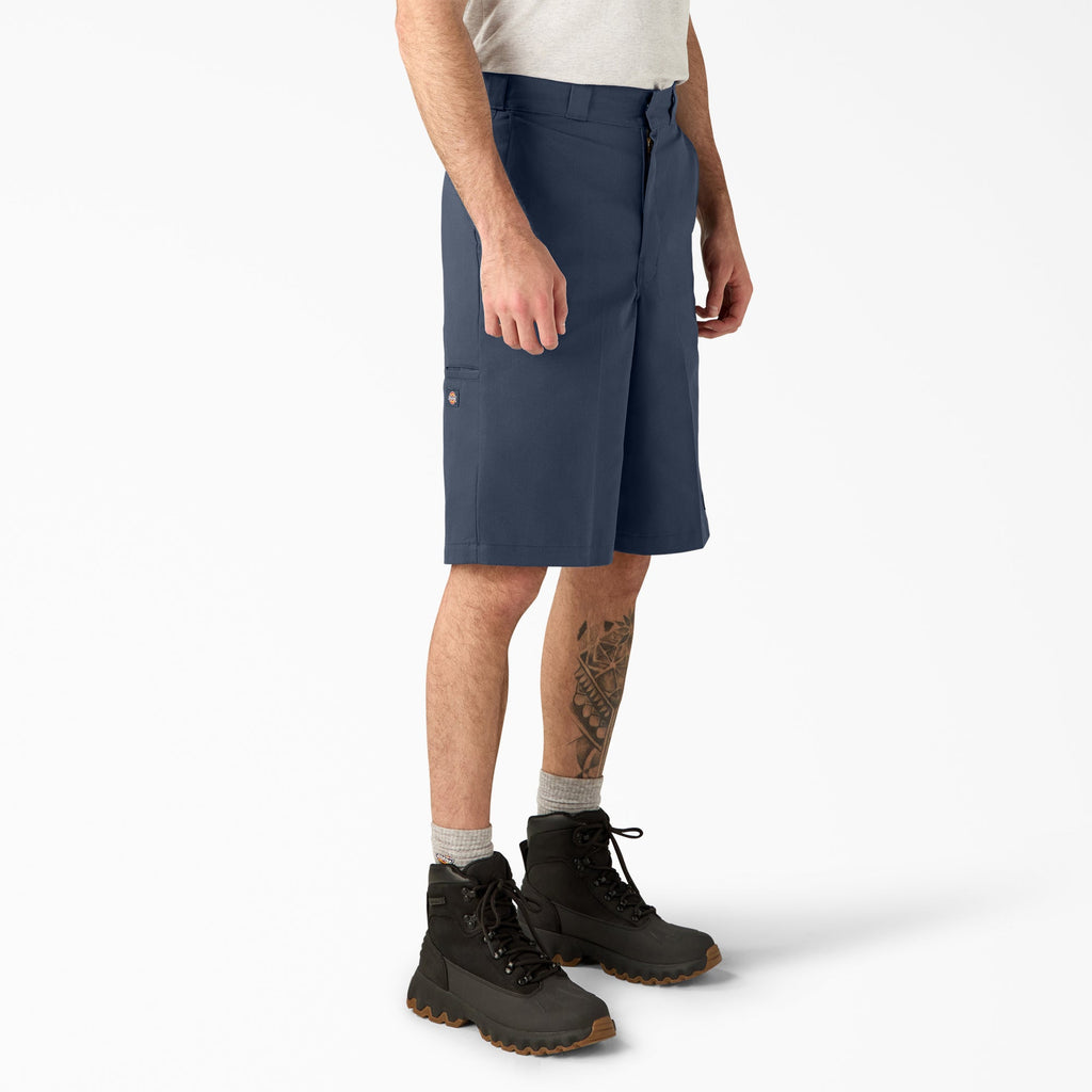 Loose Fit Flat Front Work Shorts. 13
