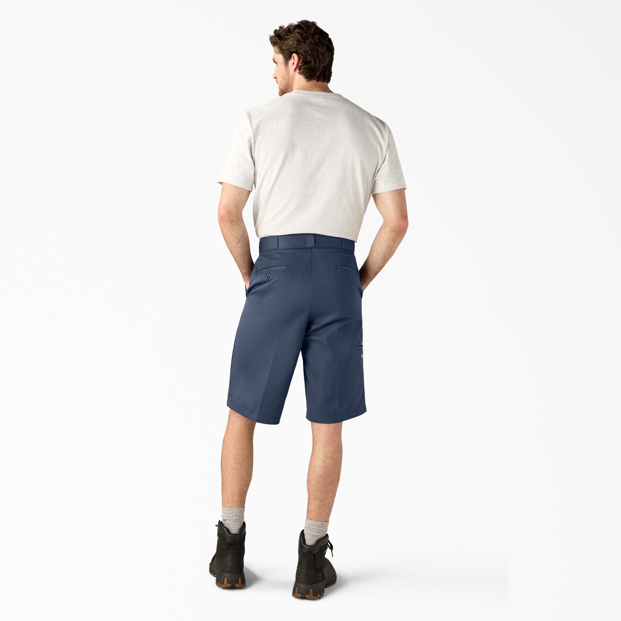 Loose Fit Flat Front Work Shorts. 13
