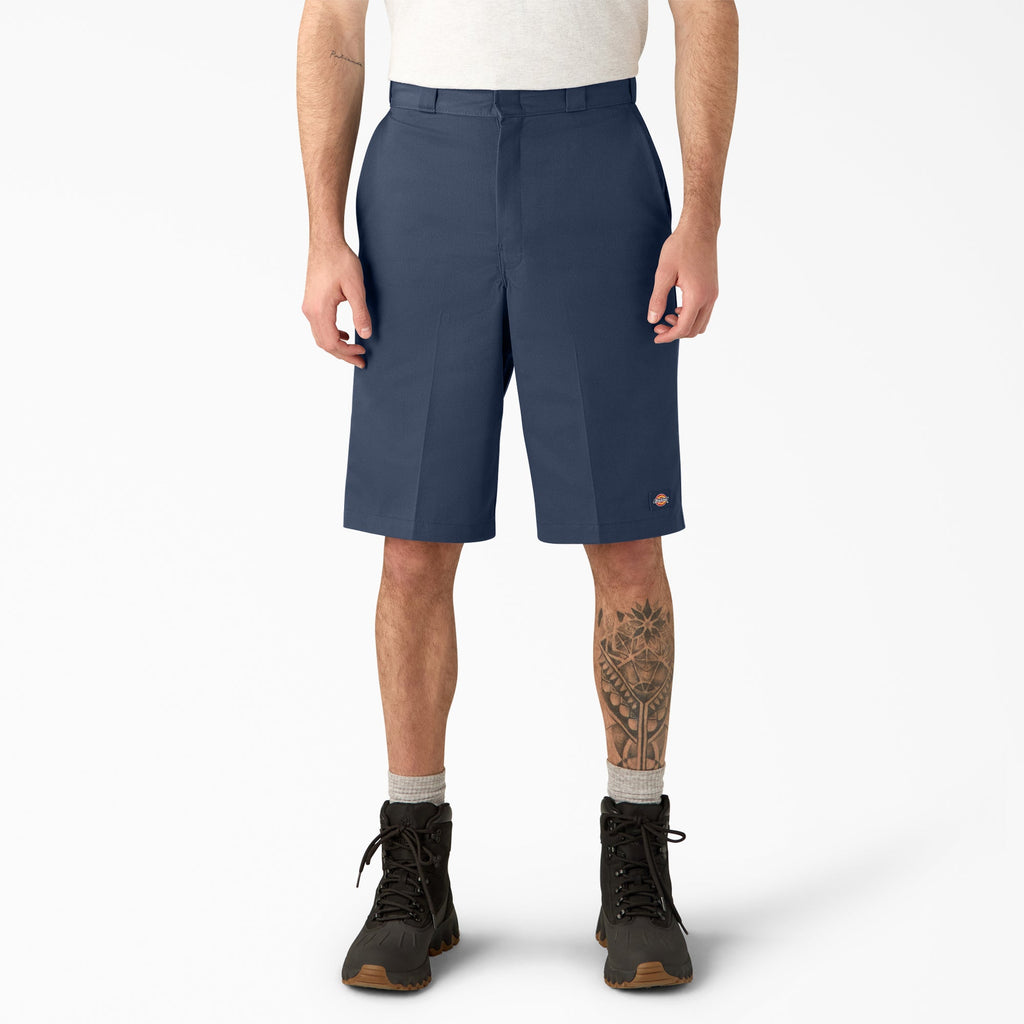 Loose Fit Flat Front Work Shorts. 13