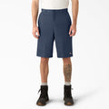 Loose Fit Flat Front Work Shorts. 13