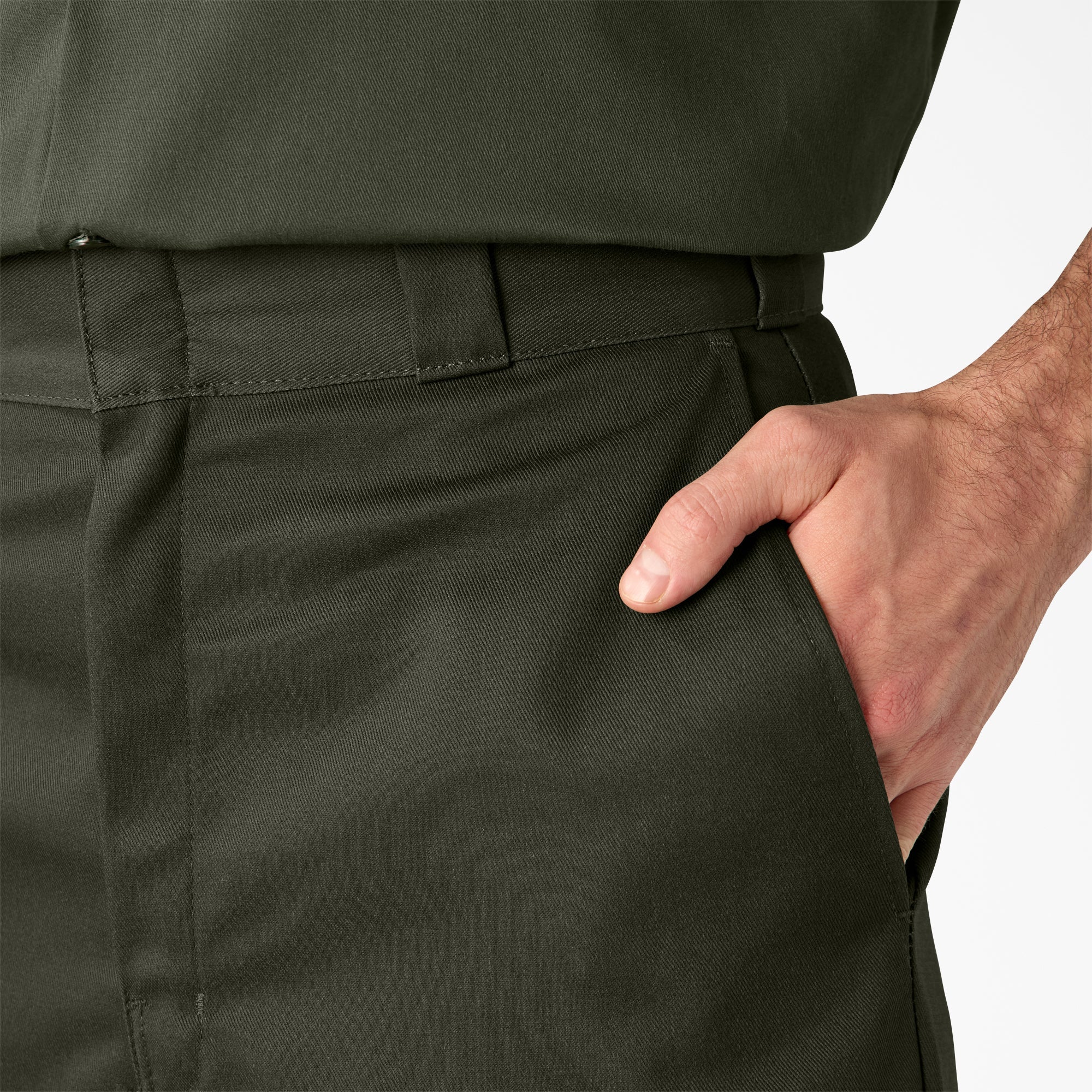 Loose Fit Flat Front Work Shorts. 13