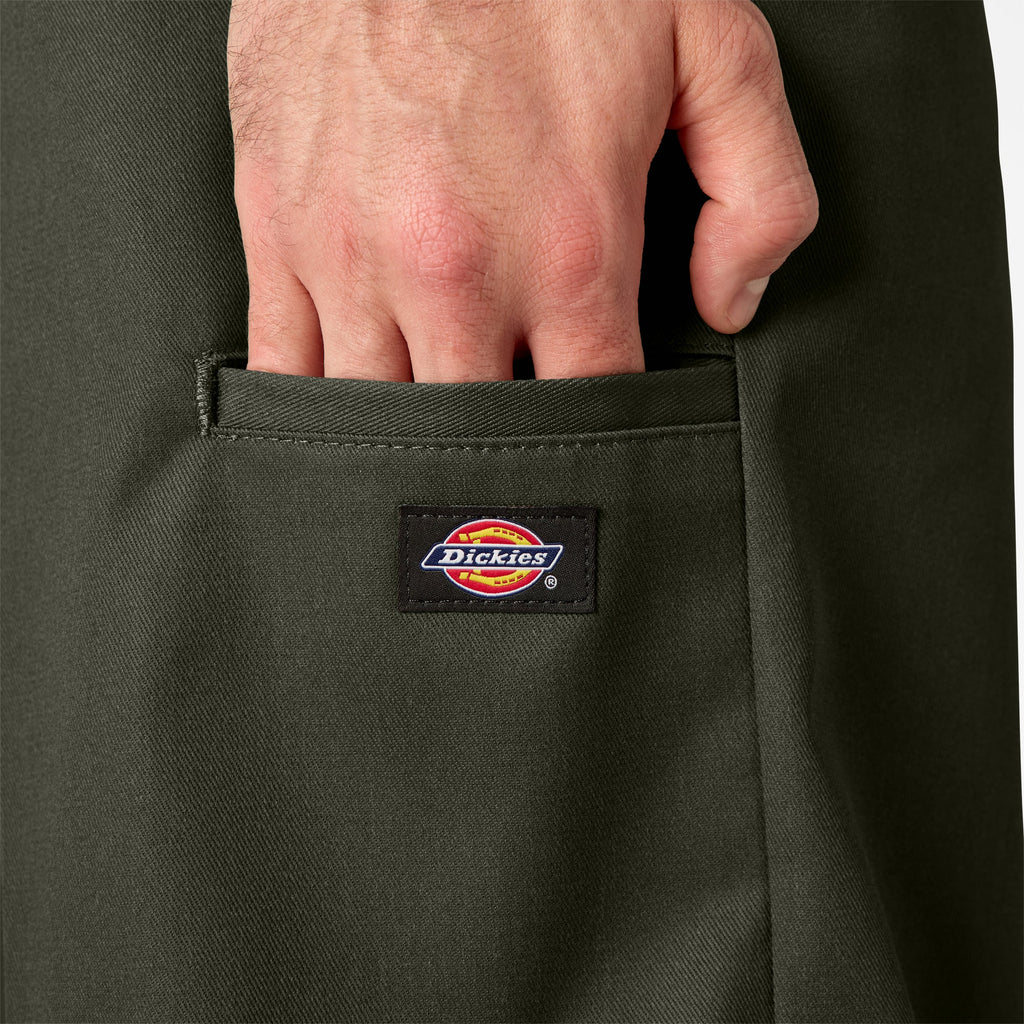 Loose Fit Flat Front Work Shorts. 13