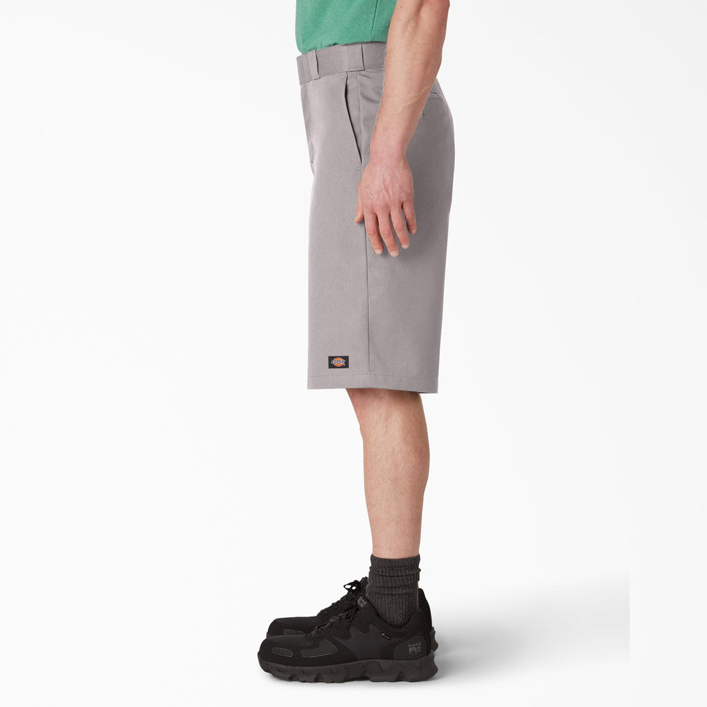 Loose Fit Flat Front Work Shorts. 13