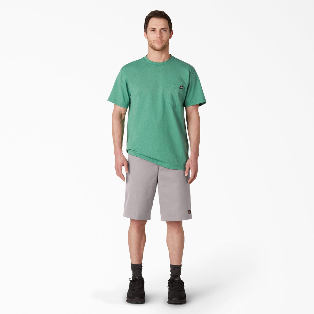Loose Fit Flat Front Work Shorts. 13