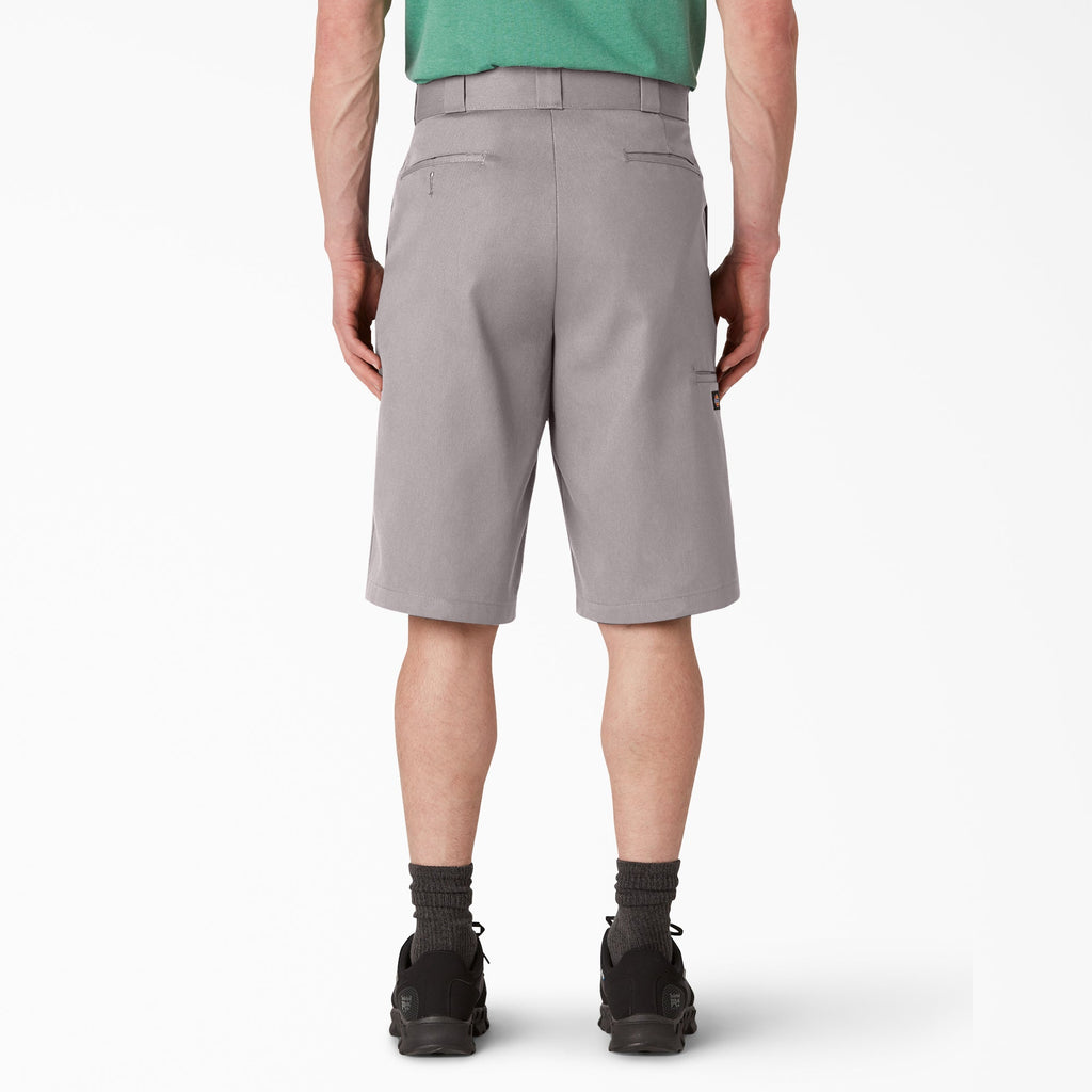 Loose Fit Flat Front Work Shorts. 13