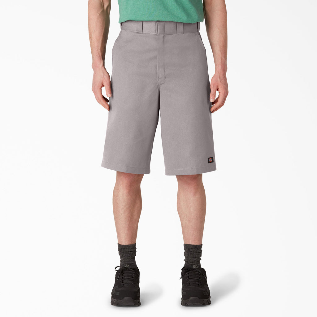 Loose Fit Flat Front Work Shorts. 13