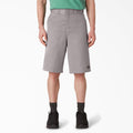 Loose Fit Flat Front Work Shorts. 13