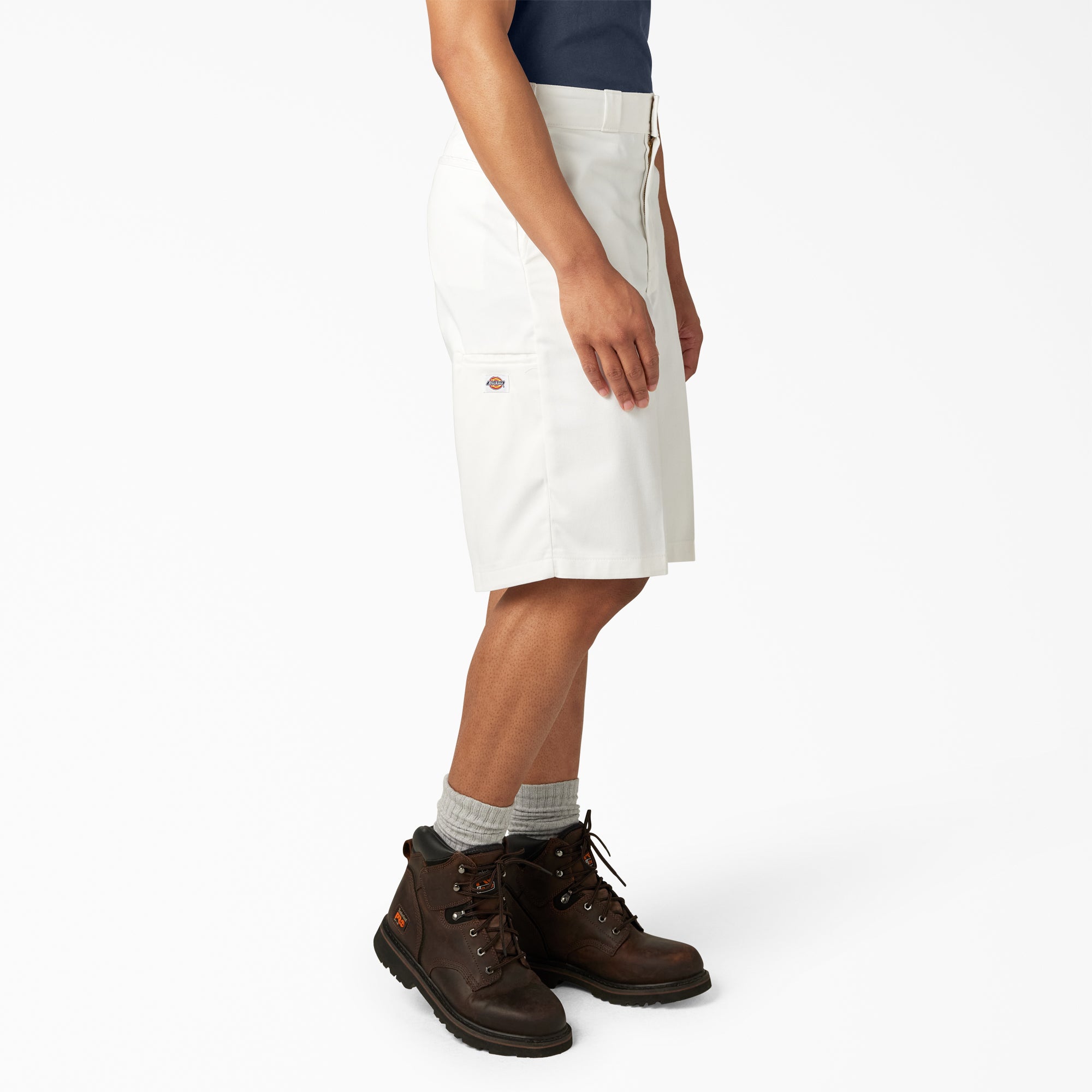 Loose Fit Flat Front Work Shorts. 13