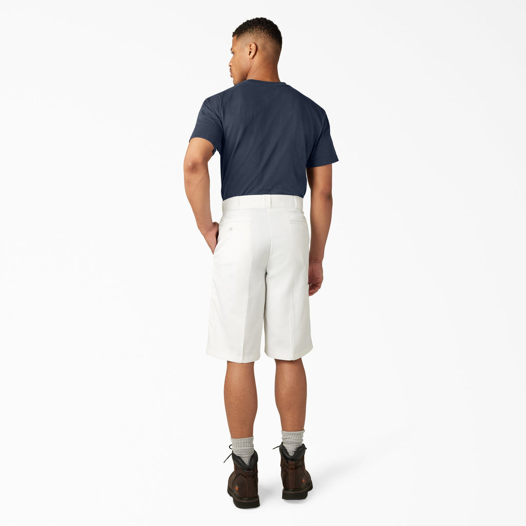 Loose Fit Flat Front Work Shorts. 13