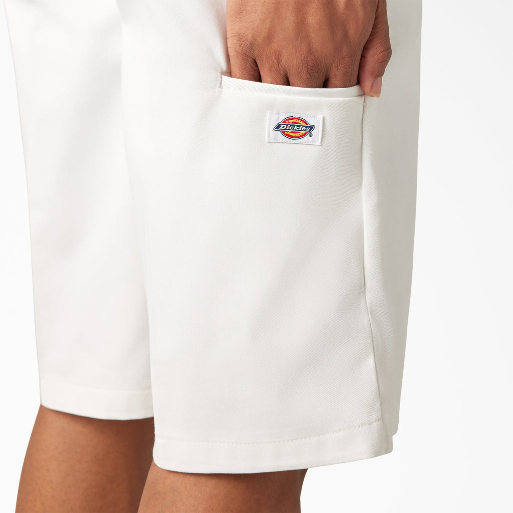 Loose Fit Flat Front Work Shorts. 13