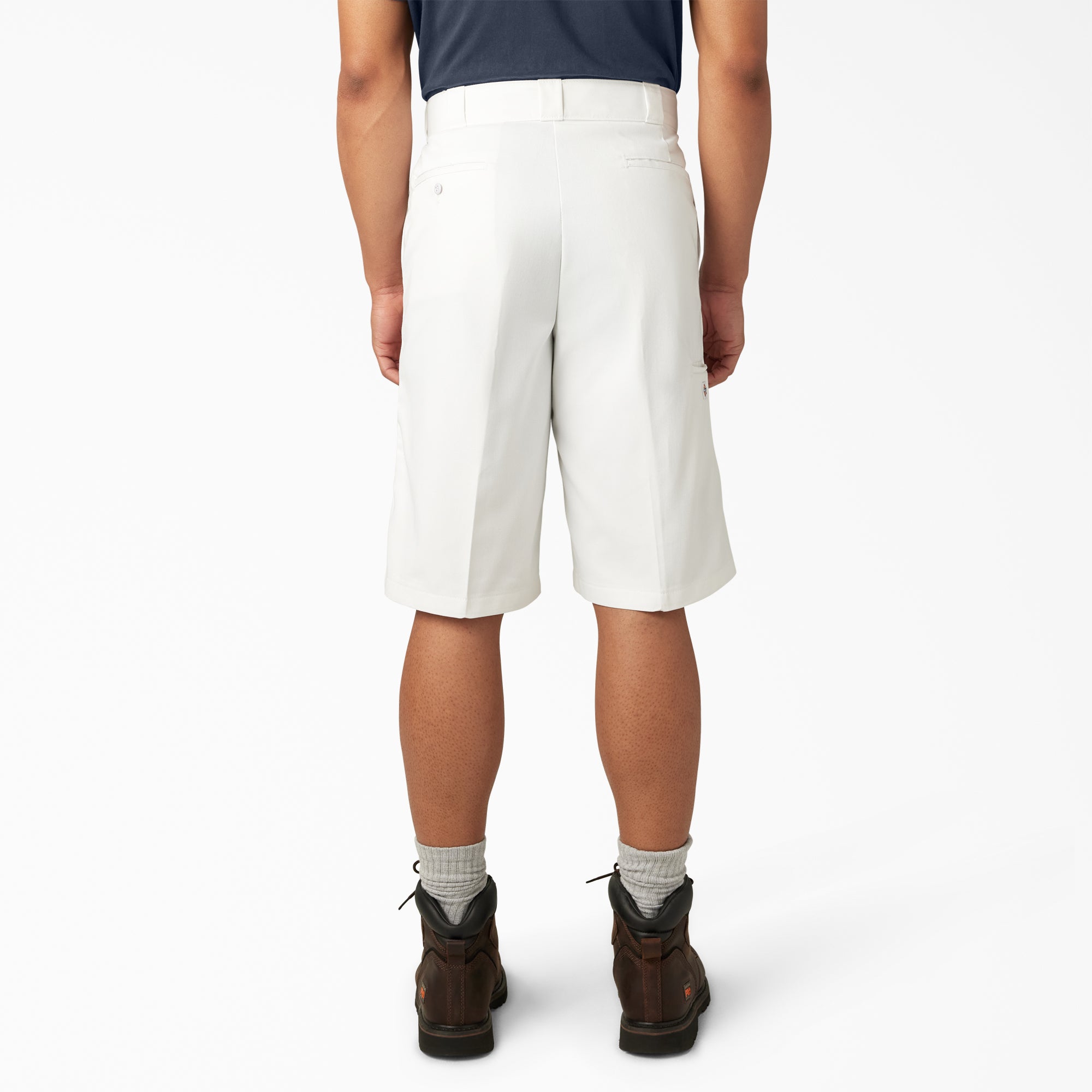 Loose Fit Flat Front Work Shorts. 13