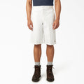 Loose Fit Flat Front Work Shorts. 13