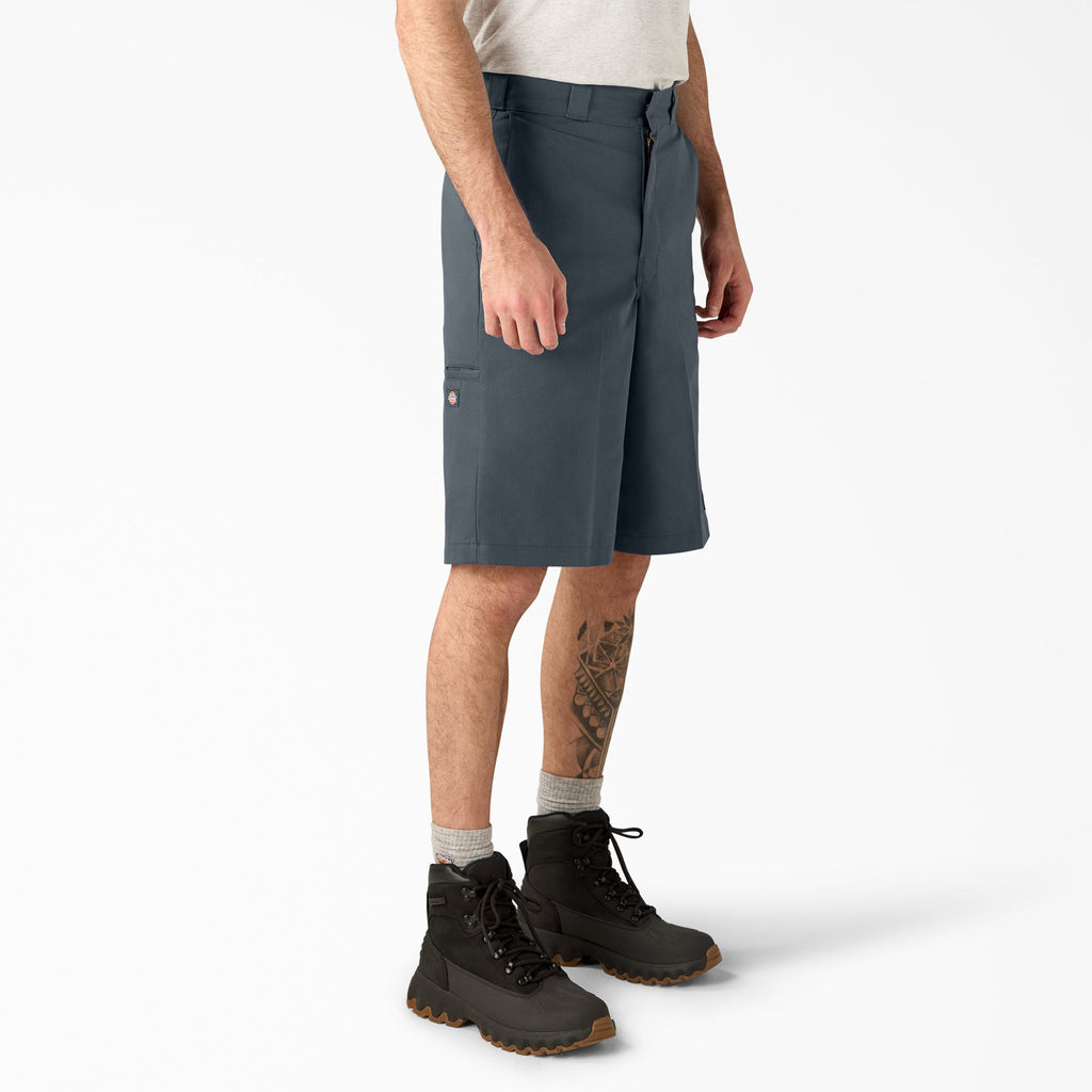 Loose Fit Flat Front Work Shorts. 13