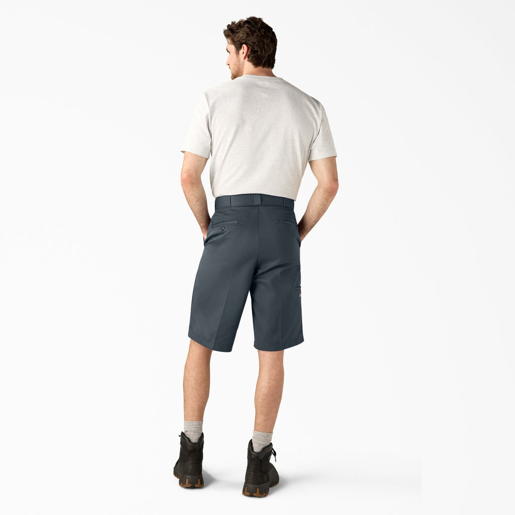 Loose Fit Flat Front Work Shorts. 13